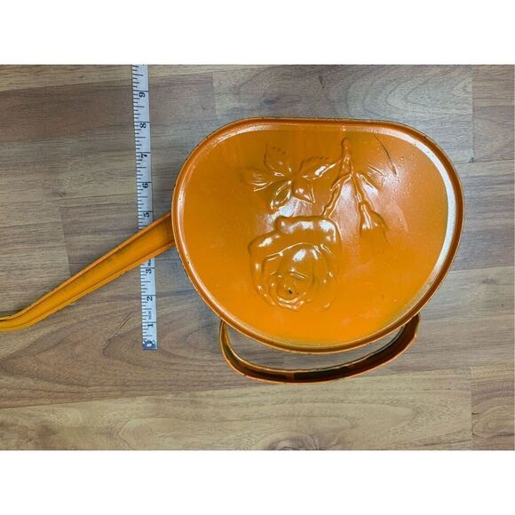 VINTAGE Rose Flower Orange Watering Can - Picture 6 of 11